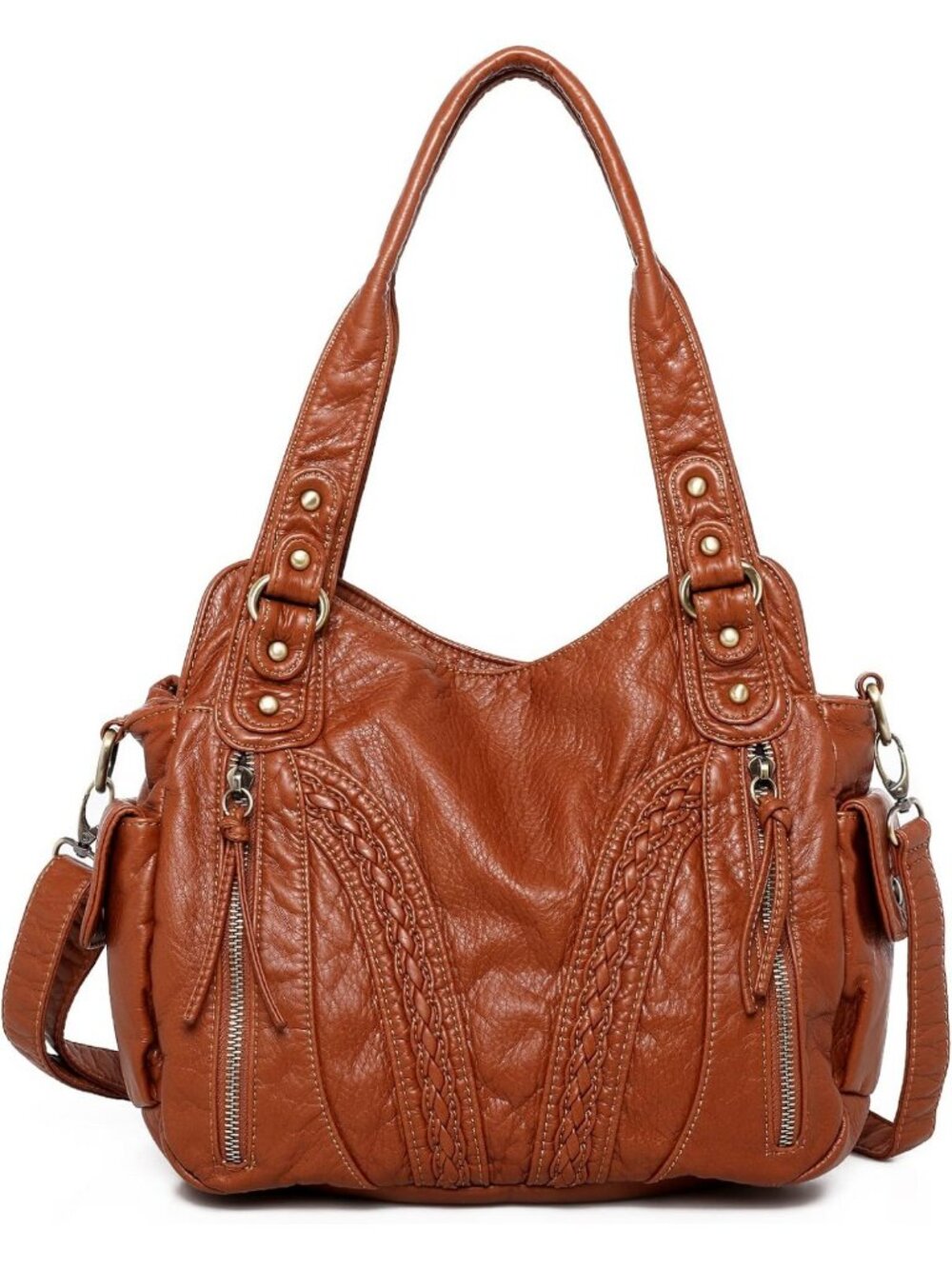 Soft Hobo Handbag with Crossbody Strap | Stylish & Versatile Tote Bag